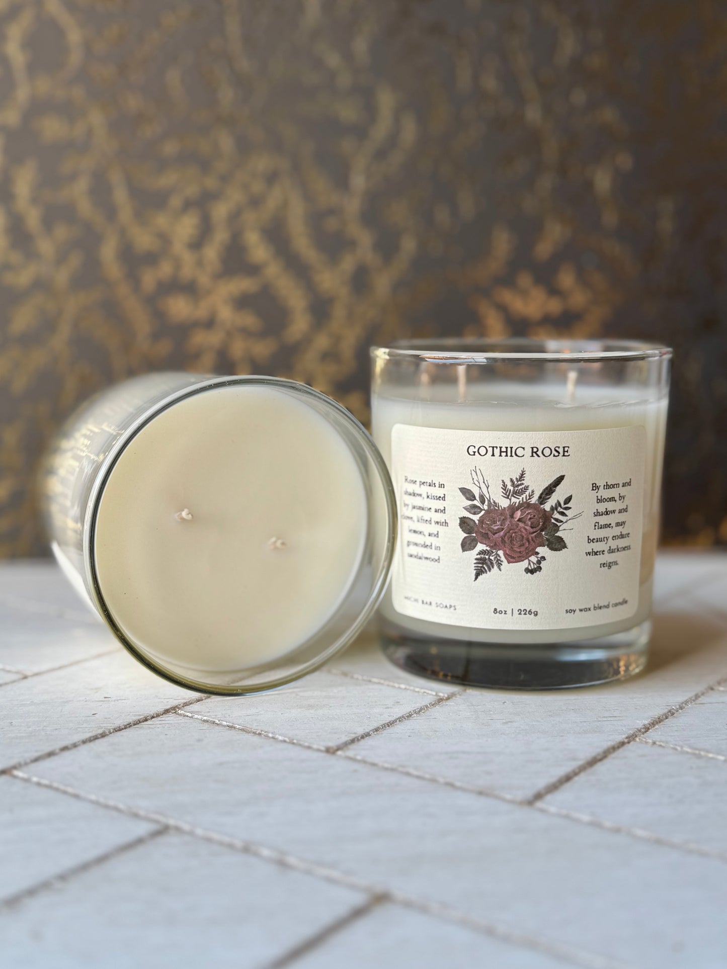 Gothic Rose Candle