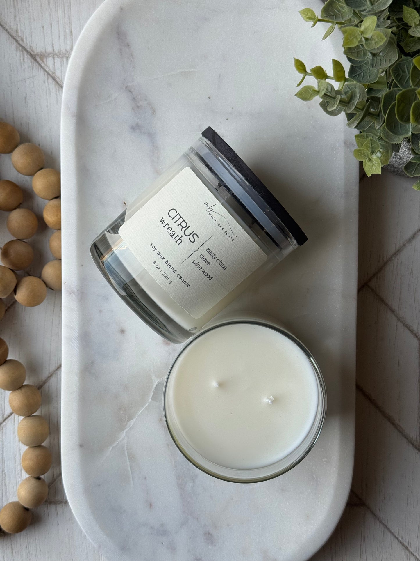 Citrus Wreath Candle