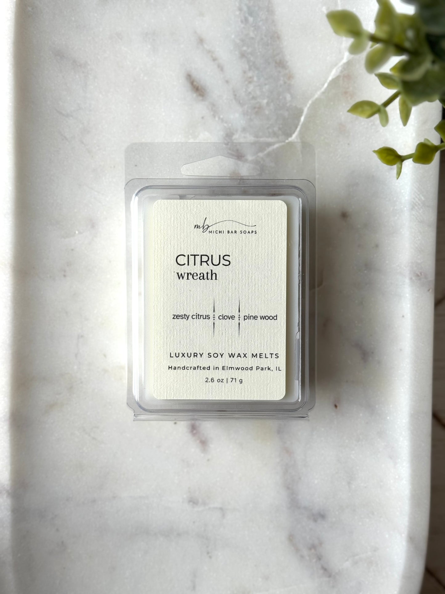 Citrus Wreath Wax Melt