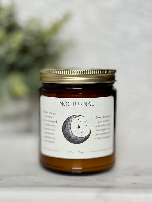 Jar of 'Nocturnal' on a light background
